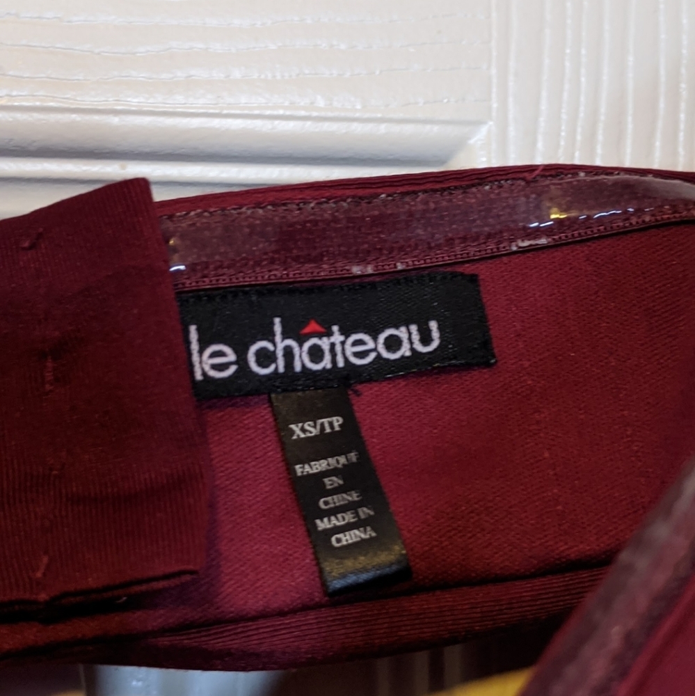 Le Chateua Rich Burgundy Dress - Picture 5 of 5